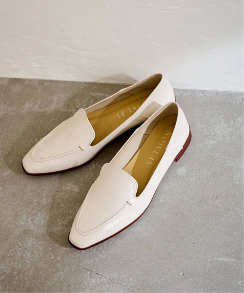 LE TALON（ルタロン）の「《追加》スクエアステッチソフトローファー（ローファー・レディース・アイボリー/ブラウン・21.5/22cm/22.5cm/23cm/23.5cm/24cm/24.5cm/25cm/25.5cm/26cm）」の17枚目の写真