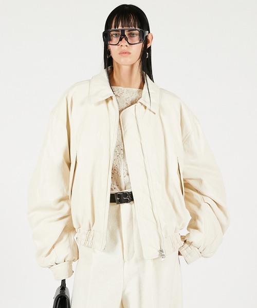 フライトレザーボンバージャケット / Flight Leather Bomber Jacket