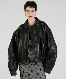 PRANK PROJECT(vNvWFNg)́y2025Autumn Pre-OrderztCgU[{o[WPbg / Flight Leather Bomber Jacket(̑AE^[)
