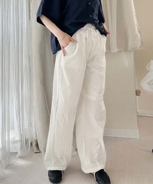 ReRe(リリ)の「ドローストリングパンツ(その他パンツ・レディース・ブラック/ダークグレー/モカ/ダークカーキ/オフホワイト・MEDIUM)」の1枚目の写真