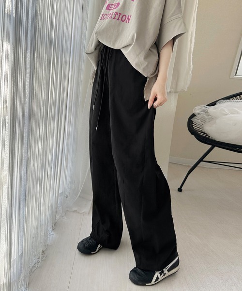 ReRe(リリ)の「ドローストリングパンツ(その他パンツ・レディース・ブラック/ダークグレー/モカ/ダークカーキ/オフホワイト・MEDIUM)」の3枚目の写真