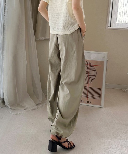 ReRe(リリ)の「ドローストリングパンツ(その他パンツ・レディース・ブラック/ダークグレー/モカ/ダークカーキ/オフホワイト・MEDIUM)」の8枚目の写真