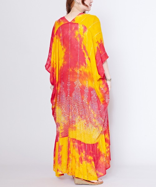 チャイハネ（チャイハネ）の「【チャイハネ】ジンニーヤーロングカーディガン（カーディガン/ボレロ・レディース・レッド/グリーン/ブラック・FREE）」の13枚目の写真