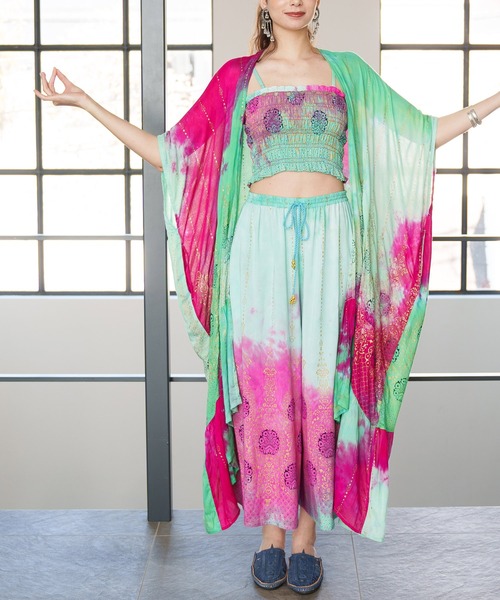 チャイハネ（チャイハネ）の「【チャイハネ】ジンニーヤーロングカーディガン（カーディガン/ボレロ・レディース・レッド/グリーン/ブラック・FREE）」の7枚目の写真