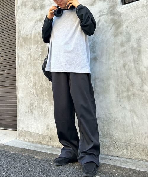 link lot(リンクロット)の「【ウエストバッグゴム】ルーズシルエットストレートトラウザーパンツ(チノパンツ・メンズ・ブラック/ホワイト/ベージュ・M/L)」の21枚目の写真