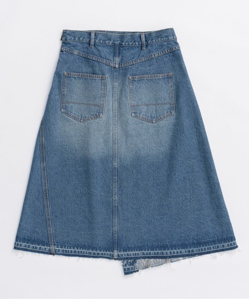 Asymmetry Denim Skirt/アシンメトリーデニムスカート（デニムスカート