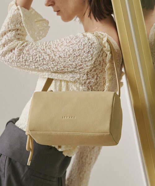 CAPRICIEUX LE'MAGE（カプリシューレマージュ）の「【軽量/大容量】キューブバッグ（ショルダーバッグ・レディース・ライトベージュ/ブラウン/ピンク・FREE）」の15枚目の写真