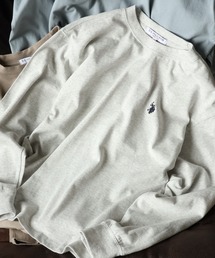 【U.S. POLO ASSN./ユーエスポロアッスン】 ロゴ刺繍 ロングスリーブ Tシャツ
