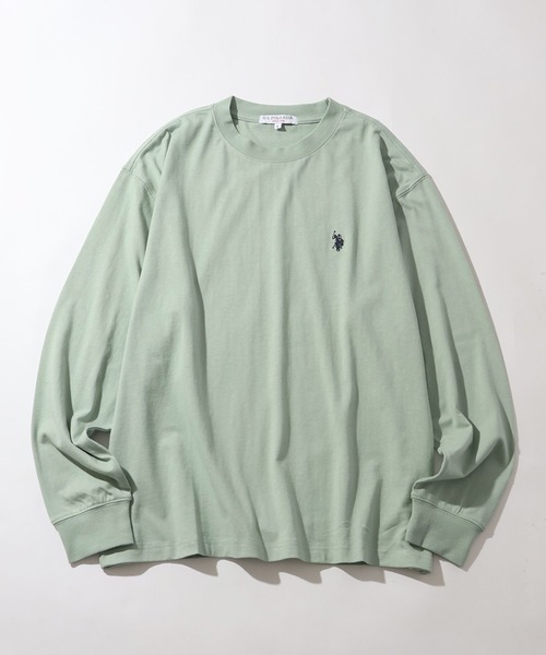 U.S. POLO ASSN.(ユーエスポロアッスン)の「【U.S. POLO ASSN./ユーエスポロアッスン】 ロゴ刺繍 ロングスリーブ Tシャツ(Tシャツ/カットソー・メンズ・ブラック/オフホワイト/グリーン/ネイビー/ライトベージュ/ブルーグレー/オートミール・LL/L/M)」の12枚目の写真