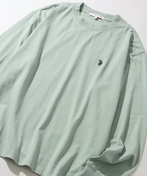 U.S. POLO ASSN.(ユーエスポロアッスン)の「【U.S. POLO ASSN./ユーエスポロアッスン】 ロゴ刺繍 ロングスリーブ Tシャツ(Tシャツ/カットソー・メンズ・ブラック/オフホワイト/グリーン/ネイビー/ライトベージュ/ブルーグレー/オートミール・LL/L/M)」の13枚目の写真