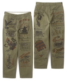 AVIREX(ABbNX)́sRESTORE COLLECTIONt60fs ARMY CHINO PANTS "ARCHIVE GRAPHIC" / 60N A[~[`mpc A[JCuOtBbN / AVIREX / ABbNX(`mpc)