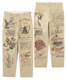 AVIREX(ABbNX)́sRESTORE COLLECTIONt60fs ARMY CHINO PANTS "ARCHIVE GRAPHIC" / 60N A[~[`mpc A[JCuOtBbN / AVIREX / ABbNX(`mpc)