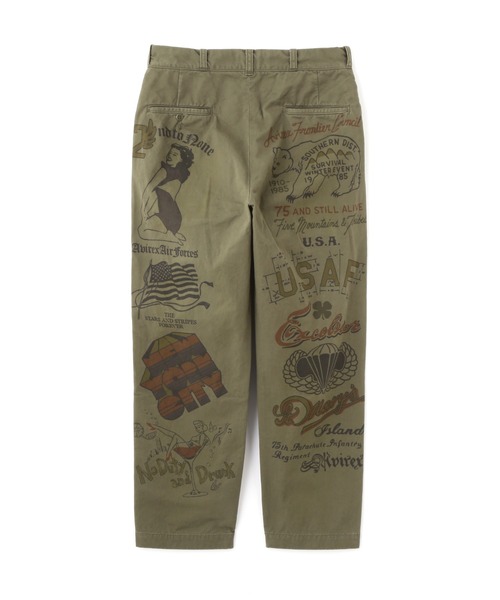 AVIREX(アヴィレックス)の「《RESTORE COLLECTION》60’s ARMY CHINO PANTS "ARCHIVE GRAPHIC" / 60年代 アーミーチノパンツ アーカイブグラフィック / AVIREX / アヴィレックス(チノパンツ・メンズ・オリーブ/カーキ・XX-LARGE/X-LARGE/LARGE/MEDIUM)」の7枚目の写真