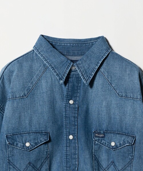 ラングラー　ウエスタンシャツ　ラメ　レアカラー ラングラー WRANGLER 80s 90s デニム ウエスタンシャツ