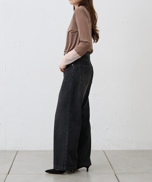 SHENERY（シーナリー）の「袖シアーカットソー（Tシャツ/カットソー・レディース・ブラック/オフホワイト/ピンク/ブラウン・FREE）」の17枚目の写真