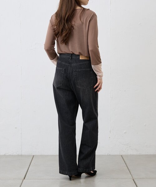 SHENERY（シーナリー）の「袖シアーカットソー（Tシャツ/カットソー・レディース・ブラック/オフホワイト/ピンク/ブラウン・FREE）」の18枚目の写真