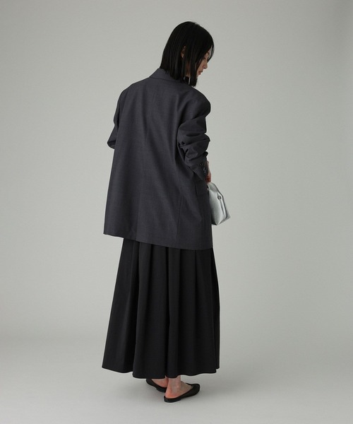 BABYLONE（バビロン）の「【多機能素材】シングルオーバージャケット（テーラードジャケット・レディース・グレー/チャコール・フリー）」の18枚目の写真