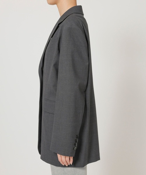 BABYLONE（バビロン）の「【多機能素材】シングルオーバージャケット（テーラードジャケット・レディース・グレー/チャコール・フリー）」の20枚目の写真