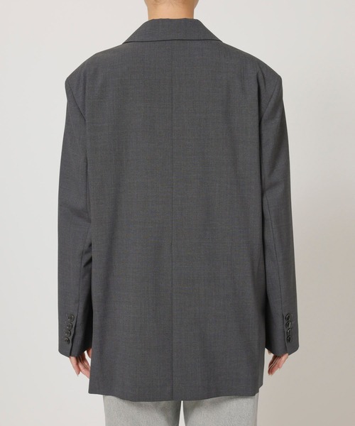 BABYLONE（バビロン）の「【多機能素材】シングルオーバージャケット（テーラードジャケット・レディース・グレー/チャコール・フリー）」の21枚目の写真