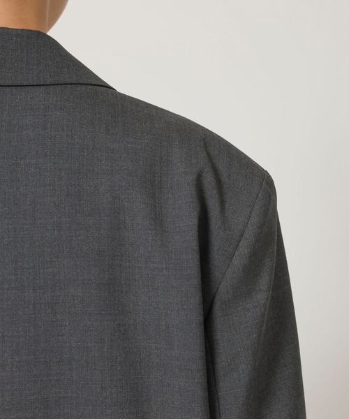 BABYLONE（バビロン）の「【多機能素材】シングルオーバージャケット（テーラードジャケット・レディース・グレー/チャコール・フリー）」の22枚目の写真