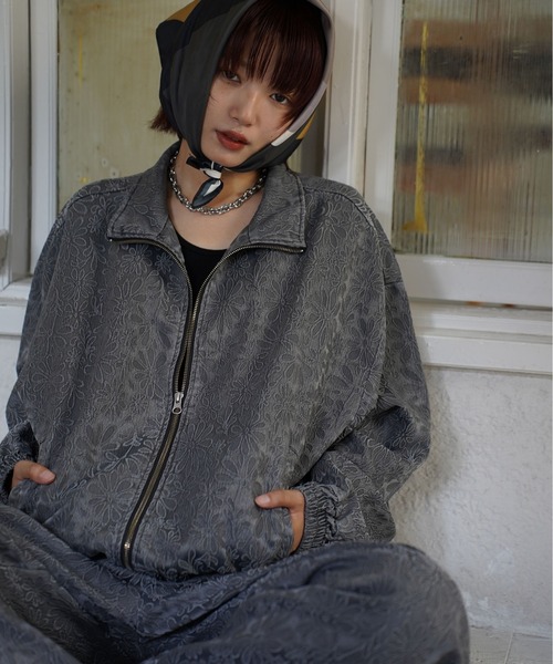 ATELANE /ピグメントジャガードセットアップ/トラックトップ/カーブパンツ ATELANE（アテレーン） セットアップ ATELANE / ピグメントジャガード