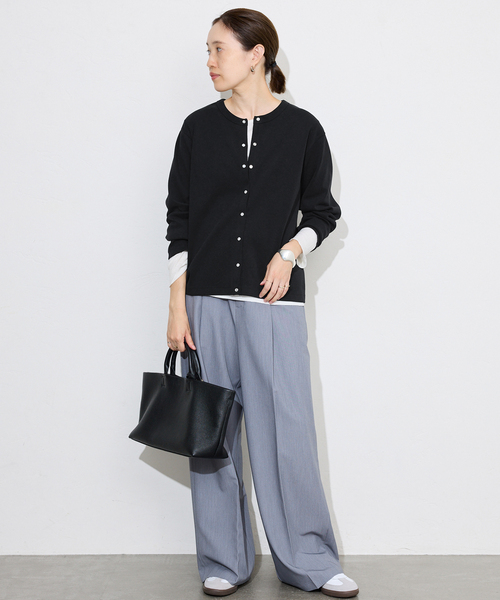 セール】《WEB限定/追加》フライスパールボタンカーディガン