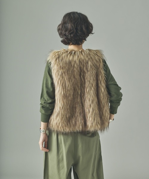 Curensology(カレンソロジー)/シャギーファーベスト（ベスト