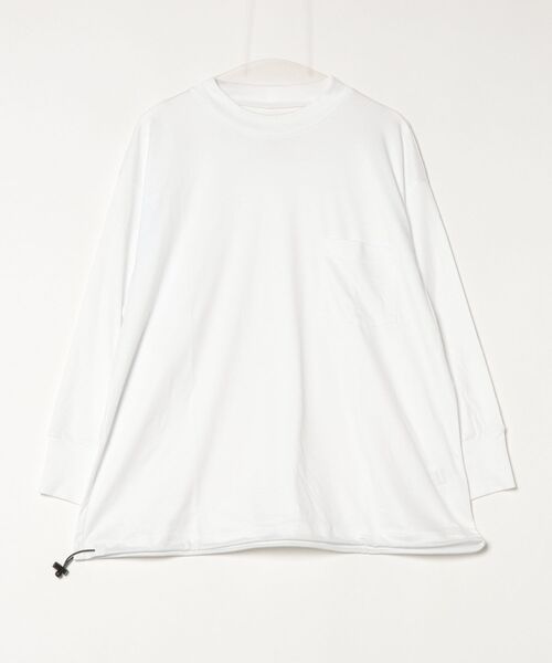 ROBES&CONFECTIONS（ローブスコンフェクションズ）の「Robes & Confections/ローブス&コンフェクションズ/スーピマコットン ロングスリーブTシャツ（Tシャツ/カットソー・レディース・ブラック/ホワイト・1/3）」の2枚目の写真