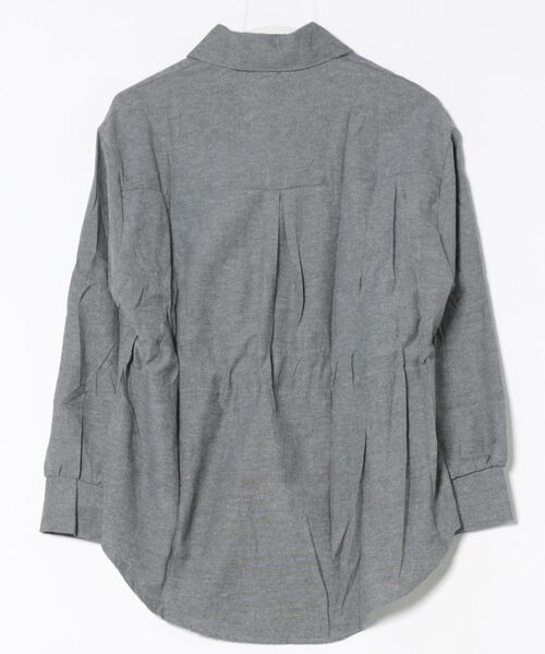 cammie(キャミー)の「ドローストリングオーバーサイズシャツ(シャツ/ブラウス・レディース・サックスブルー/グレー・MEDIUM/LARGE)」の14枚目の写真