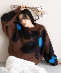 RAGEBLUE | 選べるシルエット/シャギーフラワーニット(ニット/セーター)