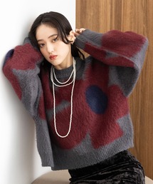 RAGEBLUE | 選べるシルエット/シャギーフラワーニット(ニット/セーター)