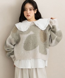 RAGEBLUE | 選べるシルエット/シャギーフラワーニット(ニット/セーター)