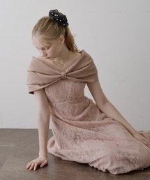 HEIREN（ヘイレーン）の「リボンケープレースドレス（ドレス）」