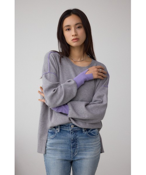 セール】バイカラーカフニット（ニット/セーター）｜AZUL BY MOUSSY
