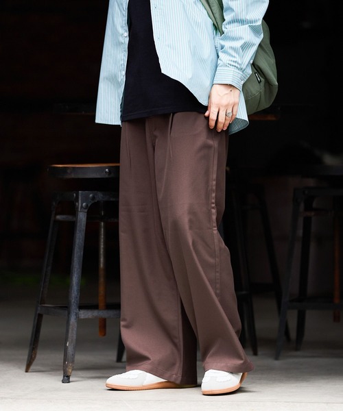 VALENTINO ワイドストレートスラックス FREAK'S STORE/2タック ワイドストレート スラックス【限定展開
