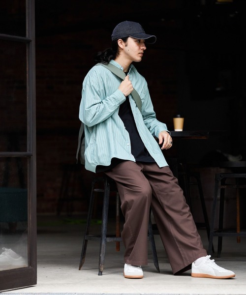 niko and...(ニコアンド)の「ワイドストレートスラックス(スラックス・メンズ・ブラウン/チャコール/ブラック/グレー・MEDIUM/LARGE)」の11枚目の写真