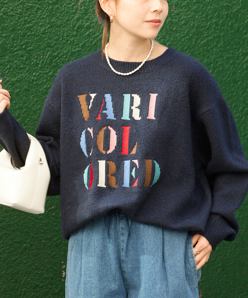セール】カラフル刺繍ロゴニット（ニット/セーター）｜FREAK'S STORE