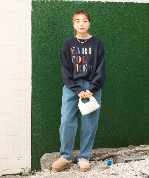  カラフルロゴ セーター セール】カラフル刺繍ロゴニット（ニット/セーター）｜FREAK'S STORE