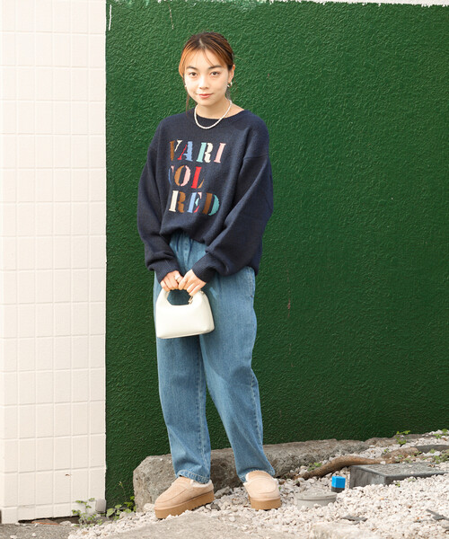 セール】カラフル刺繍ロゴニット（ニット/セーター）｜FREAK'S STORE