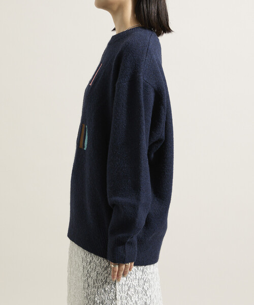 FREAK'S STORE(フリークスストア)の「カラフル刺繍ロゴニット(ニット/セーター・レディース・オフホワイト/ネイビー・フリ-)」の17枚目の写真