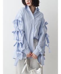 jouetie（ジュエティ）の「【WEB限定】リボンスリーブBIGシャツ（シャツ/ブラウス・レディース）」