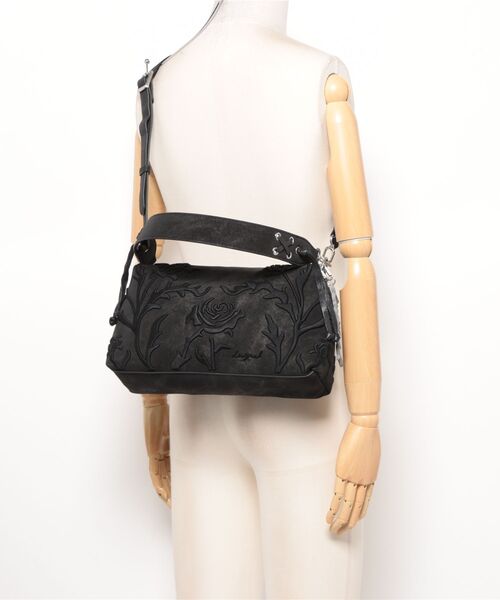 Desigual（デシグアル）の「ミディアム3Dエンボスバッグ（ハンドバッグ・レディース・ブラック・FREE）」の5枚目の写真