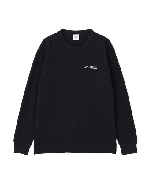 WEB&DEPOT限定》STENCIL HONEYCOMB WAFFLE L/S T-SHIRT / ステンシル
