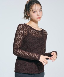 coca(coca) | ストレッチレーストップス(Tシャツ/カットソー)