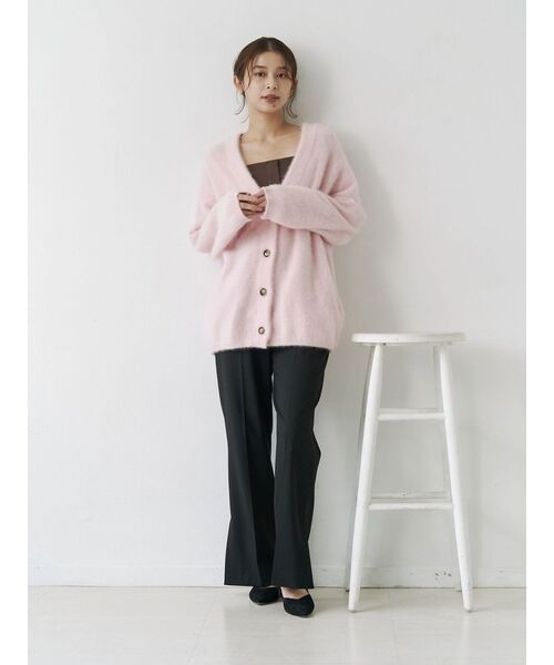TONAL(トーナル)の「360°ストレッチスリムフレアパンツ(その他パンツ・レディース・ネイビー/チャコールグレー/ブルー・SMALL/MEDIUM/LARGE)」の5枚目の写真