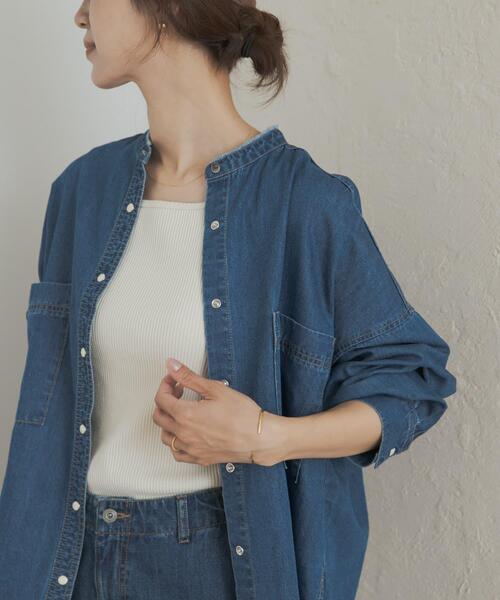 アーバンリサーチ ドアーズ デニムバンドカラーシャツ 2024SS デニムバンドカラーシャツ（シャツ/ブラウス）｜URBAN RESEARCH