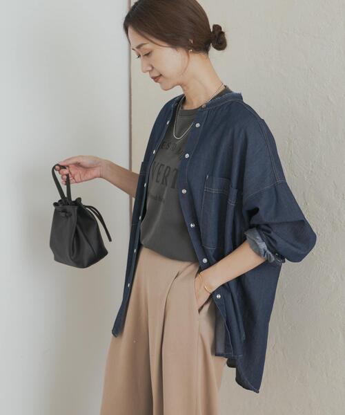 デニムバンドカラーシャツ（シャツ/ブラウス）｜URBAN RESEARCH