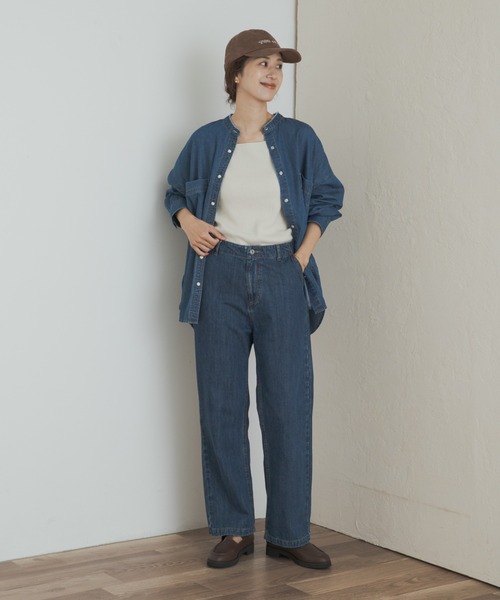 デニムバンドカラーシャツ（シャツ/ブラウス）｜URBAN RESEARCH