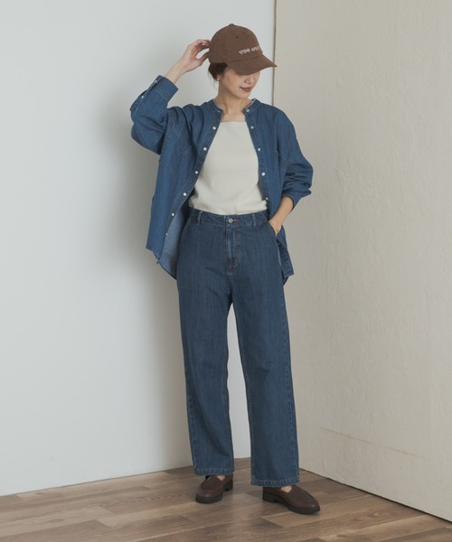新品未使用　アーバンリサーチドアーズ　バンドカラーデニムシャツ アーバンリサーチ ドアーズ URBAN RESEARCH DOORS デニムバンド