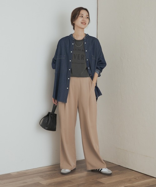 デニムバンドカラーシャツ（シャツ/ブラウス）｜URBAN RESEARCH